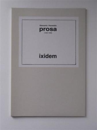 prosa [1993-1999], ixidem, 1999